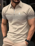 camisa polo com zíper