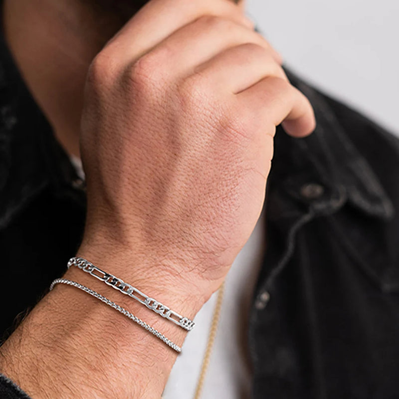 Conjunto de pulseira masculina