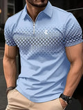 camisa polo com zíper