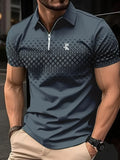 camisa polo com zíper